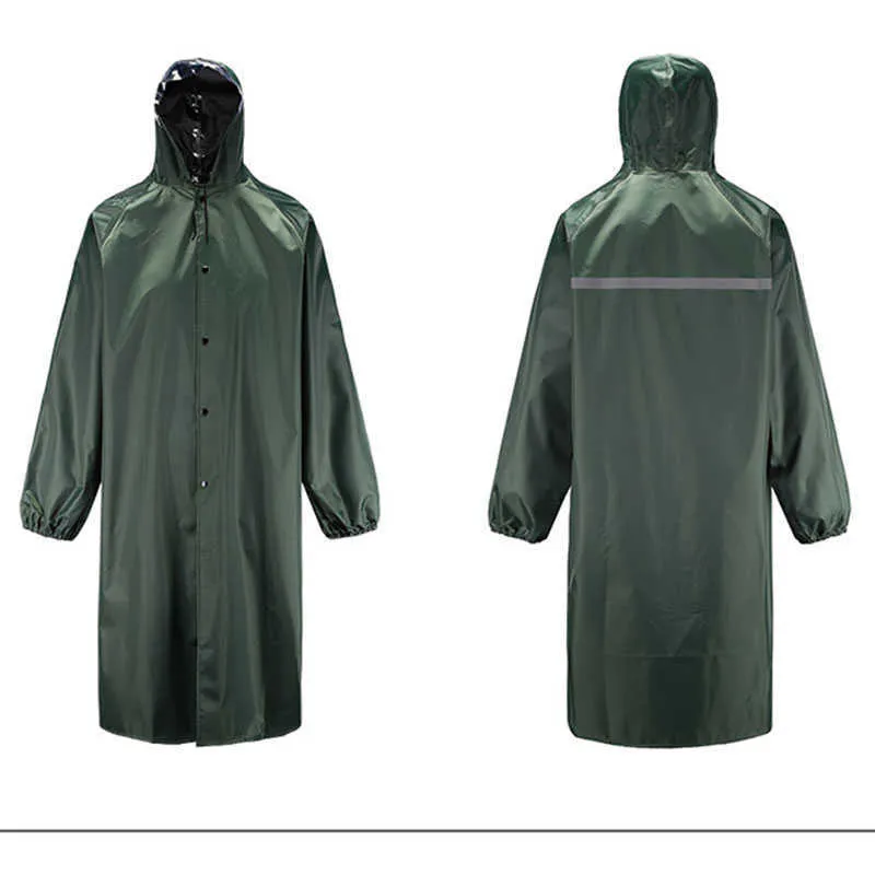 Oxford Waterproof Hooded One Piece Farmers Raincoat For Men