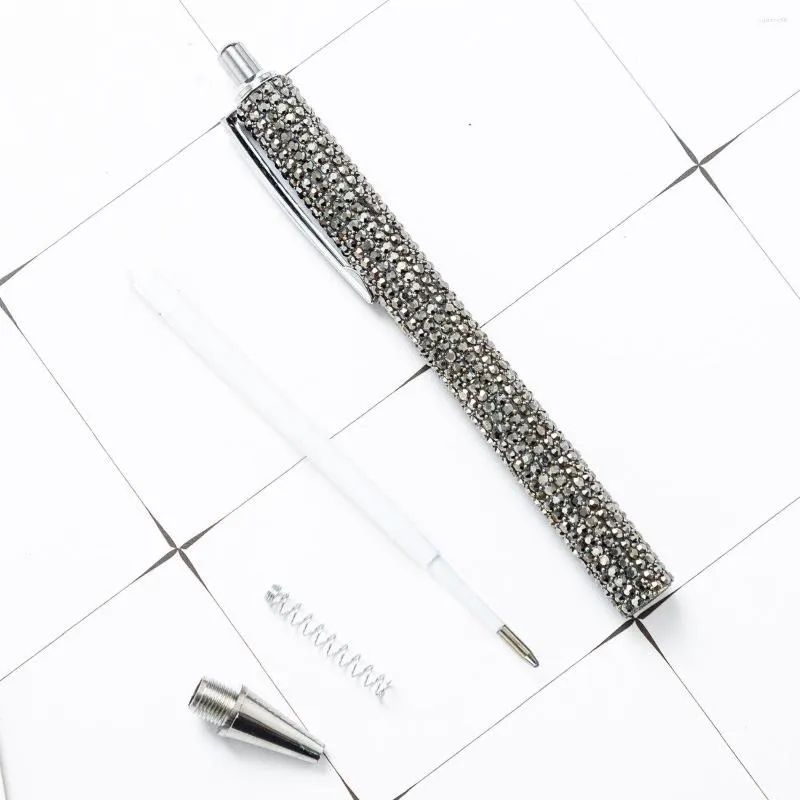 Stationery Supplies Crystal Pen For Writing Luxury Office Accessories School Student Teacher Gifts Metal Ballpoint Wholesale