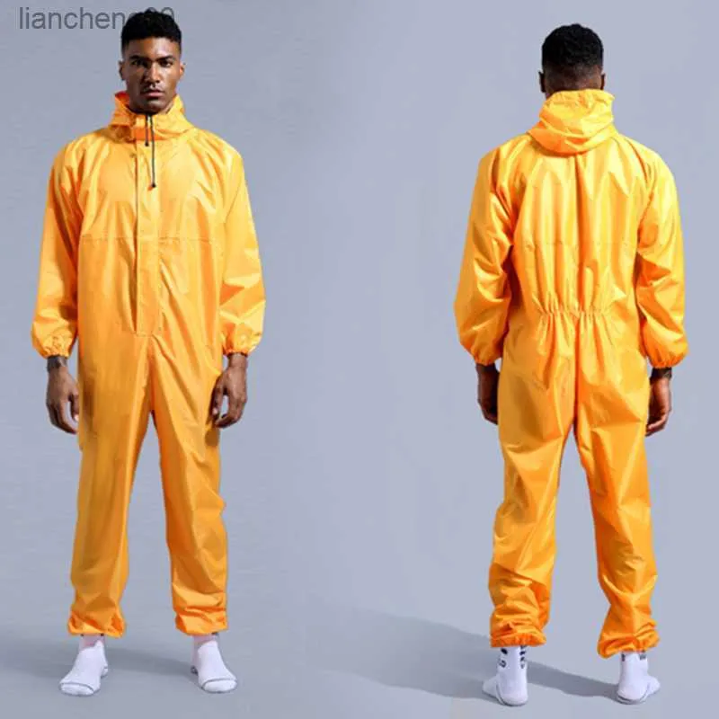 Oil Resistant Conjoined Raincoat Coverall Hat For Bikers Mens Rain Protection Poncho Suit With Gabardinas Hunting Rain Suit L230620 From Liancheng09 11.7 DHgate.Com