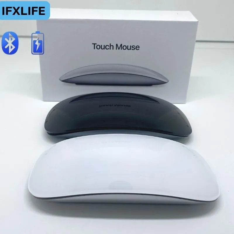 Mice IFXLIFE Wireless Bluetooth Mouse for APPLE Air Pro Ergonomic Design Multi touch BT 230712