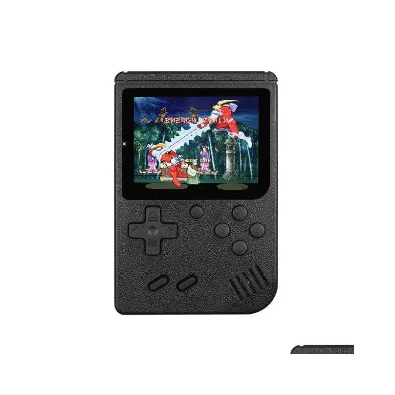 Lecteurs de jeux portables Rétro Mini console vidéo portable 8 bits 3,0 pouces Couleur LCD Lecteur pour enfants Intégré 400 jeux Drop Delivery Accesso Dhjrk