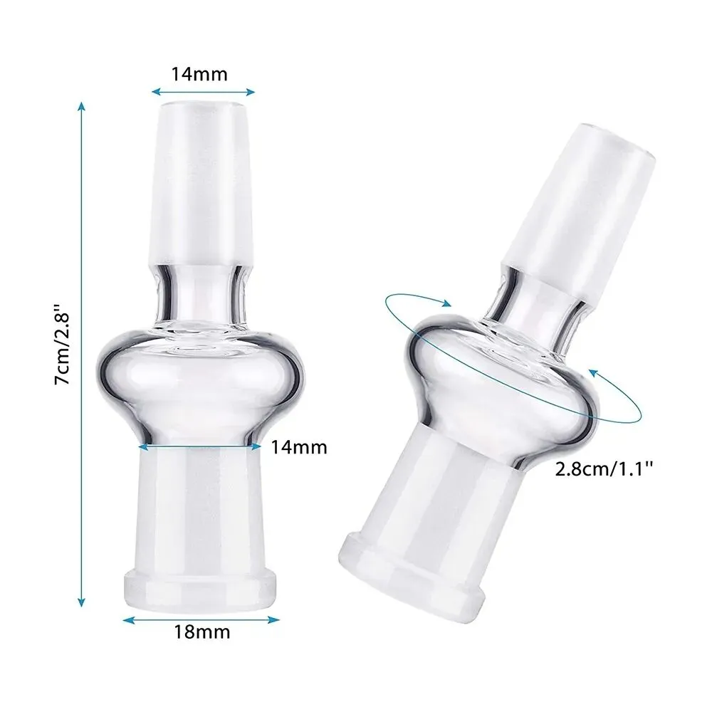 Bong Drop Down Adapter 10mm DropDown Adapter 14mm Male Female 18mm Ash Catcher Recycler Oil Rigs Dab Glass Water Pipes Bowl Bubbler
