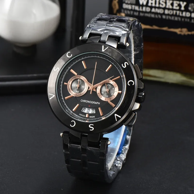Men's Stainless Steel Quartz Watch Chronograph Luxury Design with Complete Calendar - 2024 New Arrival Men's Stainless Steel Quartz Watch Chronograph Luxury Design with Complete Calendar - 2024 New Arrival