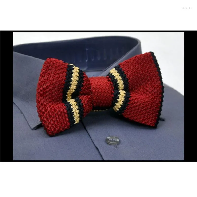 Bow Binds Hooyi Mode Wolle Krawatte für Männer gestrickt