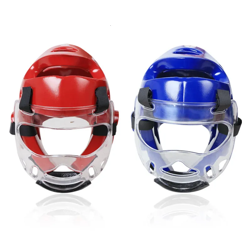 Тактические шлемы Taekwondo шлем для взрослых детей борьбы с борьбой с маской для защиты за защитой оборудование для бокса для бокса MMA каратэ 230713