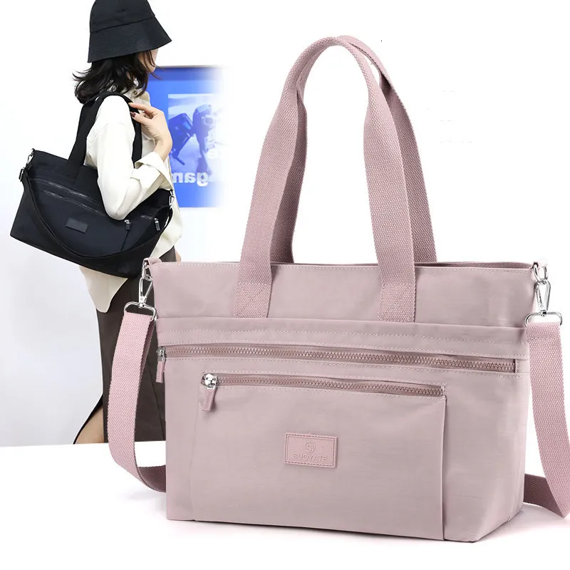 Women Nylon Shoulder Bag Waterproof Elegant Daily Shopping Handbag Female Cloth Travel Casual Crossbody Bags Ladies Tote