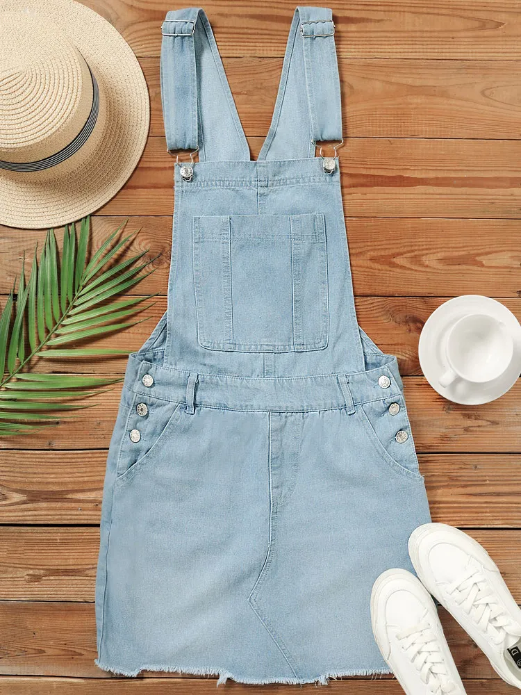 white christmas dresses Dark Denim Overall Dress – Layla Lael