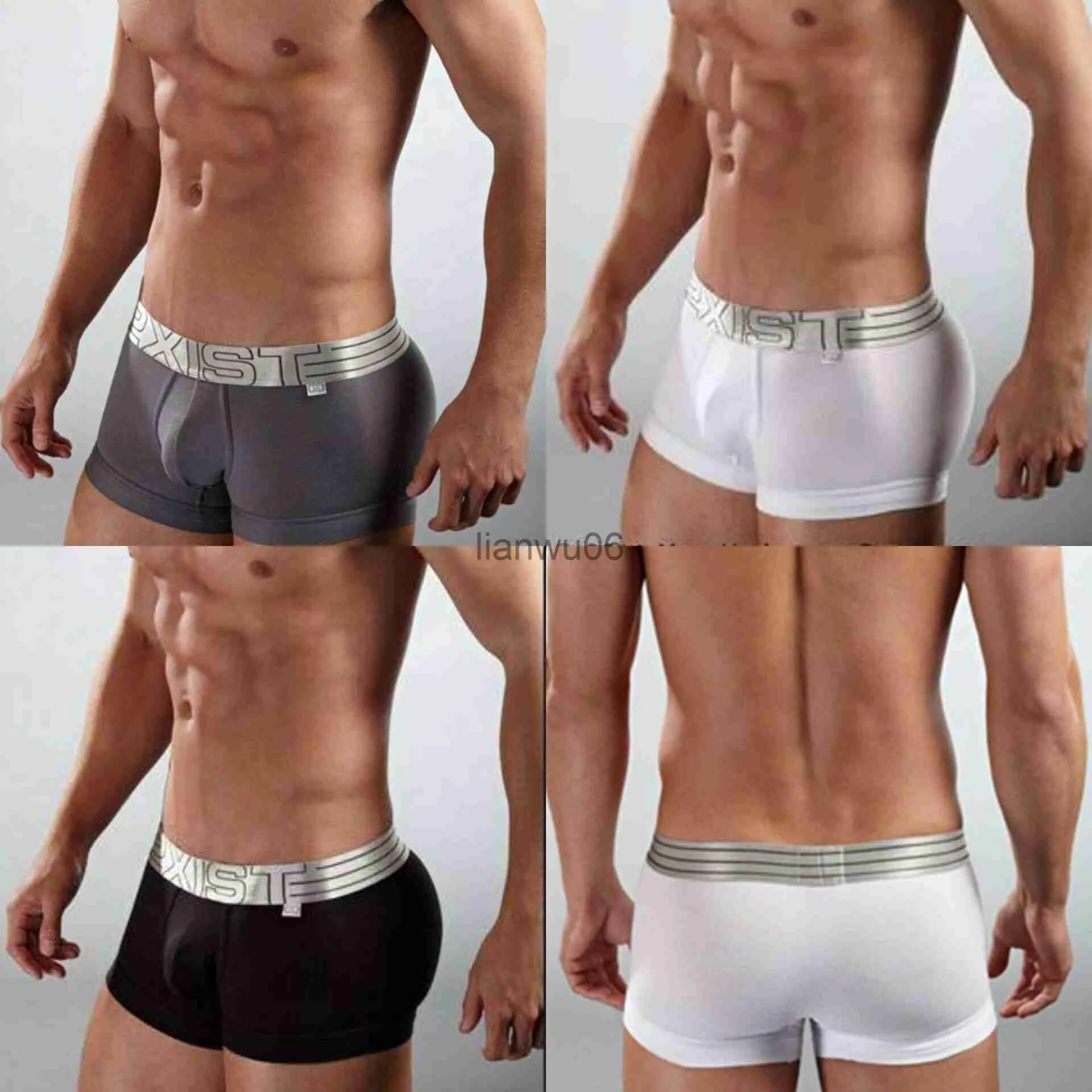 Calzoncillos 2XIST Boxers regulares para hombres con cinturones con borde plateado Calzoncillos boxers livianos y cómodos calzoncillos ropa interior jockstrap traje de baño hombres J230713