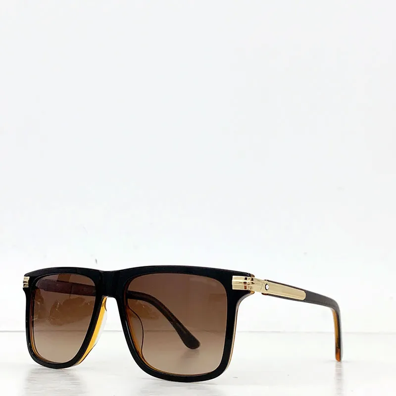 Nouvelles lunettes de soleil de mode Lunettes pour hommes et femmes Été MB0286 Cadre métallique ultra-mince sportif UV400 avec lentilles