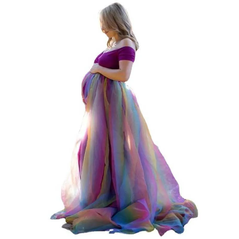 open lace back dress Pastel Promise Rainbow Maternity Photoshoot Skirt| Full Circle Semi-Sheer  for Parachute Shoot, One Size