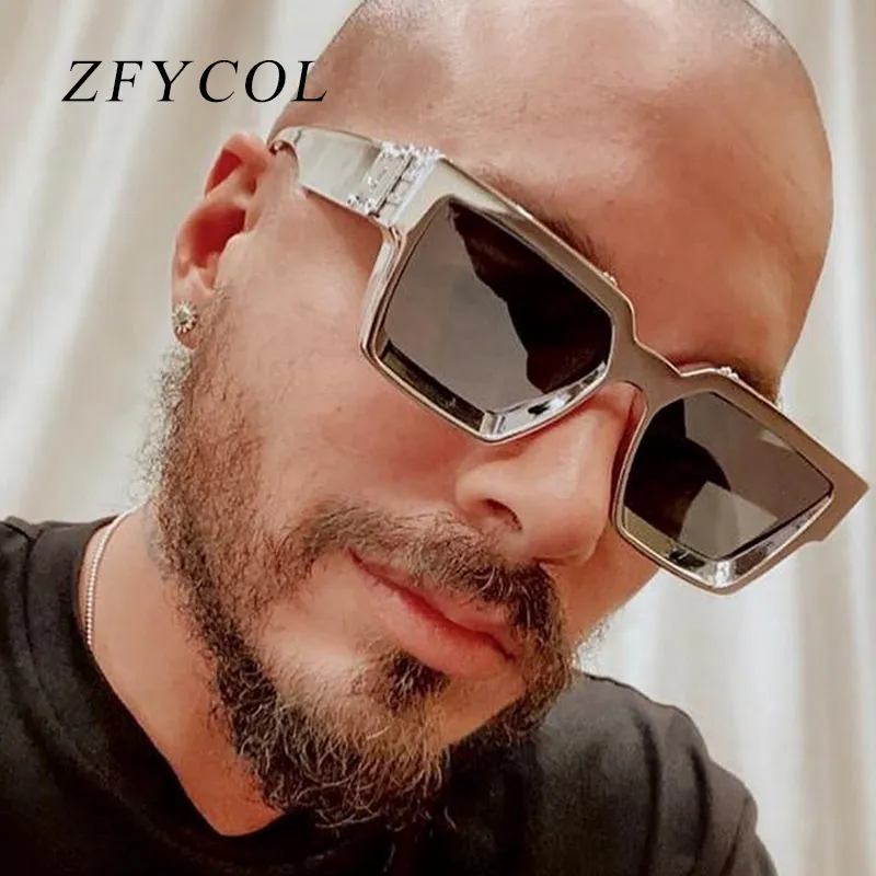 ZFYCOL Steampunk Sonnenbrille Männer 2023 Luxus Marke Designer Retro Trend Sonnenbrille Frauen Platz Anti-Glare Fahren Gläser Männlich