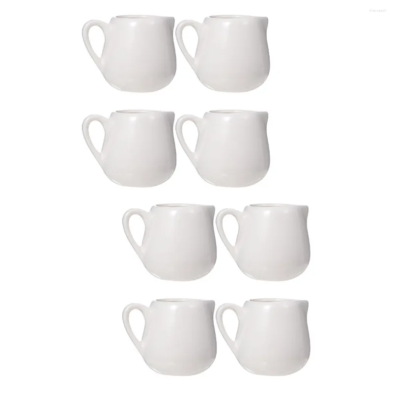 Set di stoviglie Contorno Portalatte in ceramica Contenitore per salse da cucina Mini tazza Brocca creativa Espresso Coperchio macinato