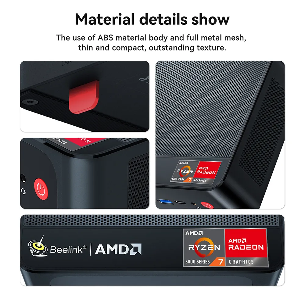 Beelink SER5 Pro Ryzen 7 5800H Windows 11 Mini PC, DDR4 16GB Beelink SER5 Pro Ryzen 7 5800H Windows 11 Mini PC, DDR4 16GB