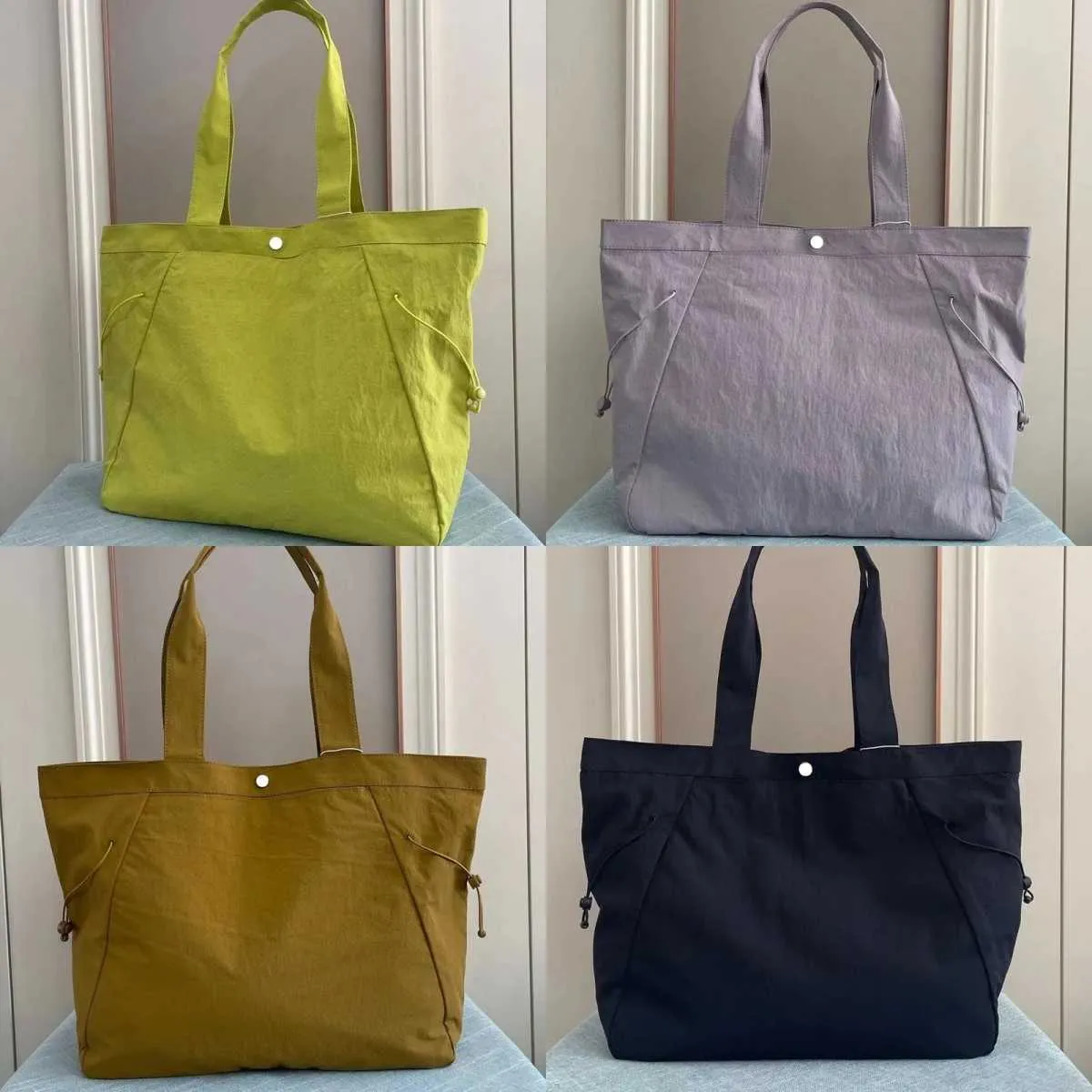 Lu Bag Lemon Yoga varumärke Kvinnor Tote Gym Yoga Handväskor Messenger Väskor utomhus reser flickor duffel väska avslappnad träning saker säckar stor kapacitet