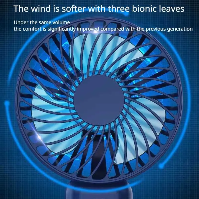 Electric Fans Portable Fan USB RECHARGEABLE 3-GEARS Wireless Electric Fan Hand Fan Clip Circulator Cooling Fan Camping Desktop Office