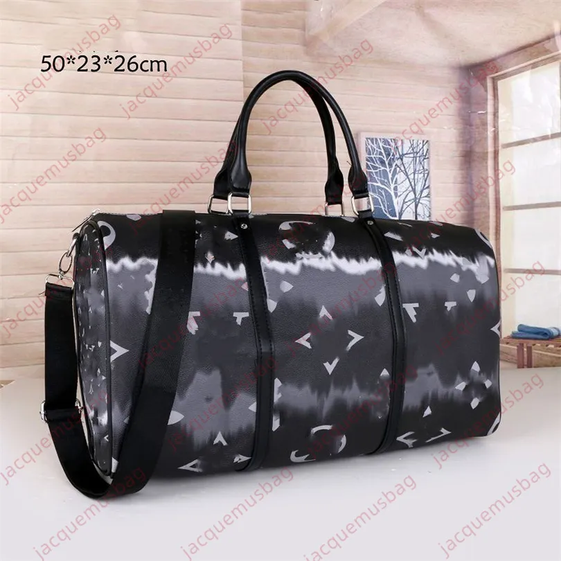 Designers bag KEEPALL BANDOULIERE 50 55 duffle bags L handbag tote Luxury men womens travel bag premium pu leather luggage handbag2580