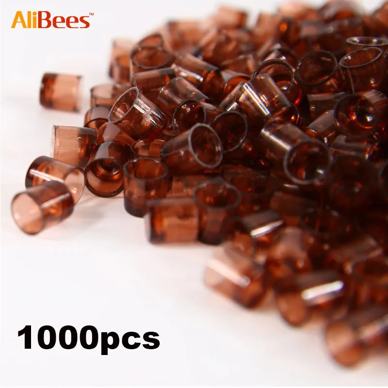 Altre forniture per animali domestici 1000PCSBag Apicoltura plastica marrone allevamento Queen Bee Tools King Tool Cell Brown Cage Cup RearApicultura Bees For Beekeeper 230712