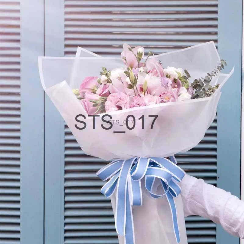 Plastic flower wrapping paper deals