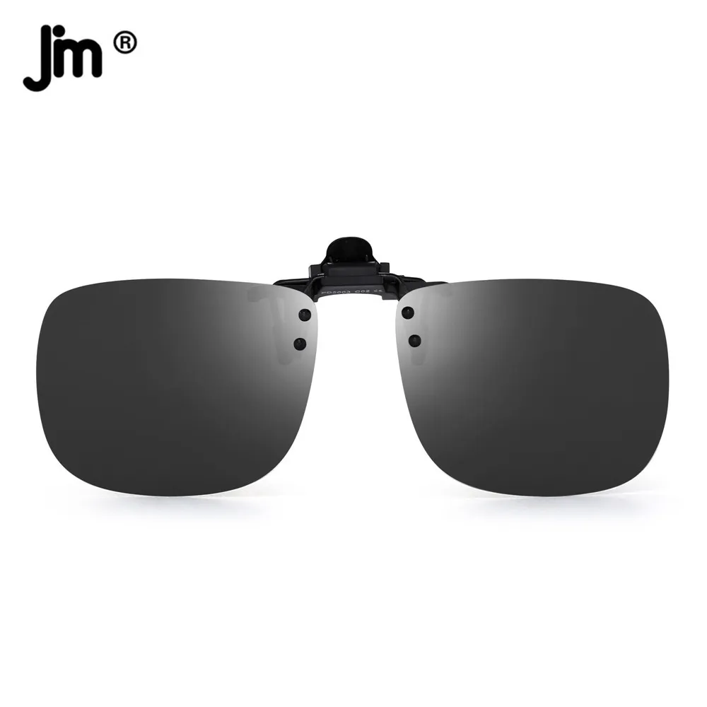 Frienda 3-Pair Clip-On Sunglasses - Polarized Lenses, Fit Over Prescription Glasses, Flip-Up Design