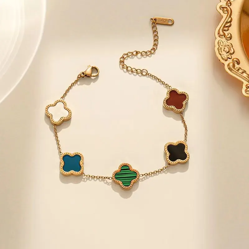 Van Cleef & Arpels 10 Motif Alhambra Rose Gold Necklace – Van Rijk