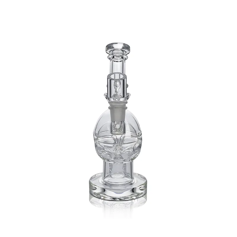 Waxmaid 7.48inches Fab Egg hookah transparent Dab Rig glass bong Water Pipes 14mm wax Bowl glass oil burner pipes US warehouse wholesale retail order free shipping