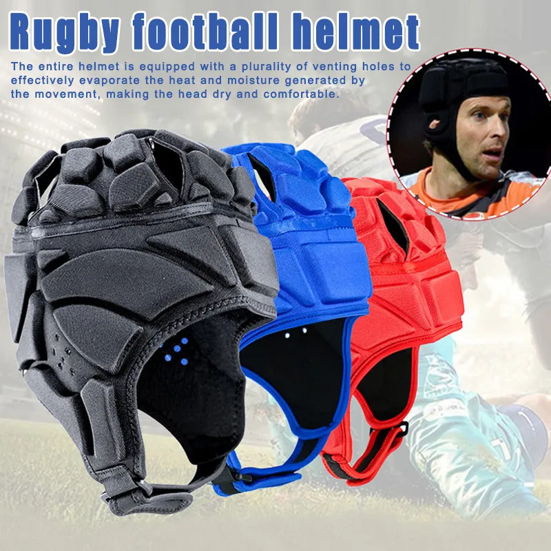 Taktiska hjälmar Prefessionell fotbollsfotboll Hjälm Rugby Scrum Cap Headguard målvakthatthuvudskydd WHStore Airsoft Accesories 230713 354