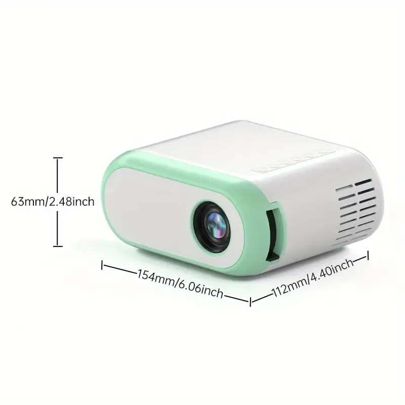 Mini projecteur portable, Q11, home cinéma/vidéo extérieure, prise en charge 1080p, compatible avec Sma