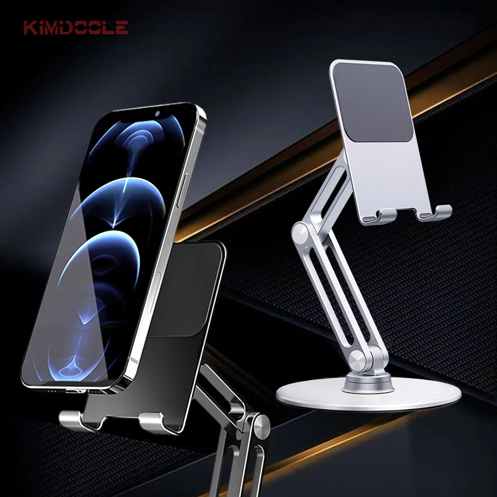 Stojaki na Tablet PC Kimdoole Metal 360 Obrotowy uchwyt na Tablet Stojak na Ipad Laptop Telefon komórkowy Smartphone Telefony komórkowe Czytnik telefoniczny 230712