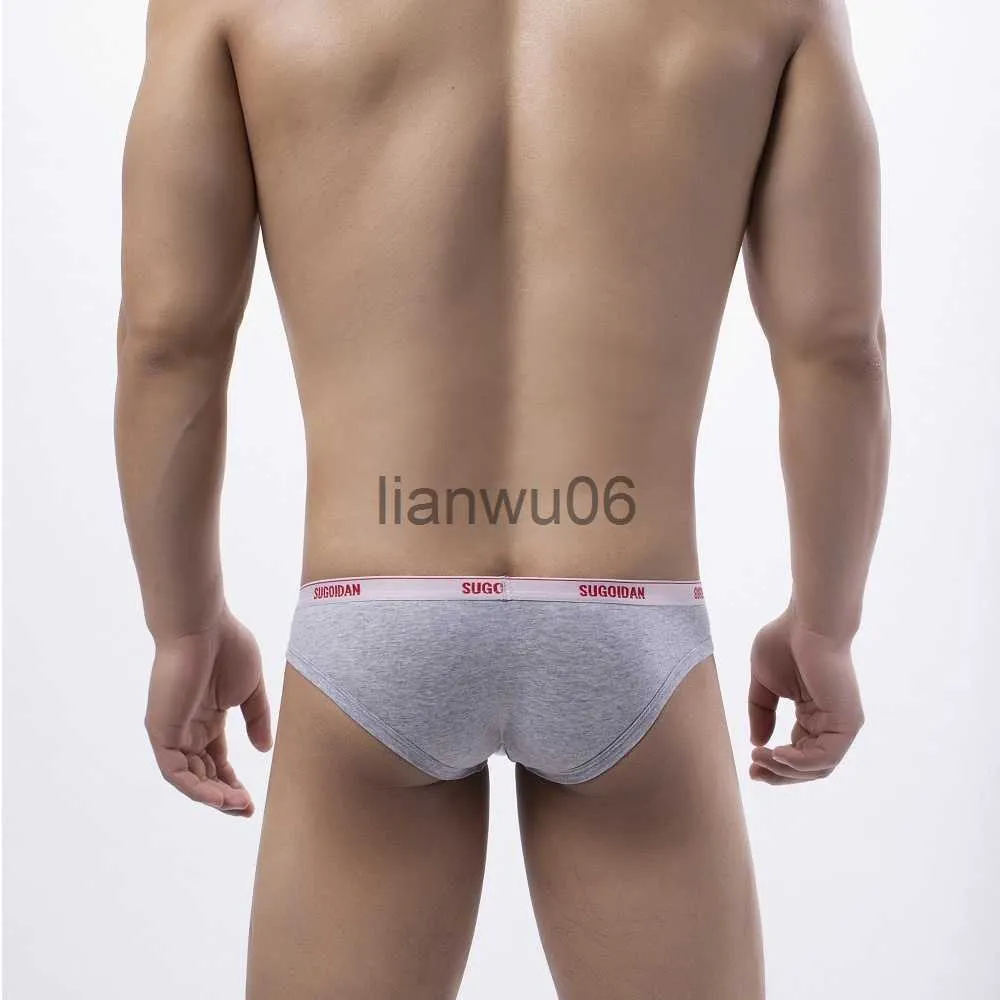 Calzoncillos con bordes estrechos, cintura fina, algodón puro, sexy, de cintura baja, calzoncillos ajustados para hombres, ropa interior pequeña, bikini transpirable J230713