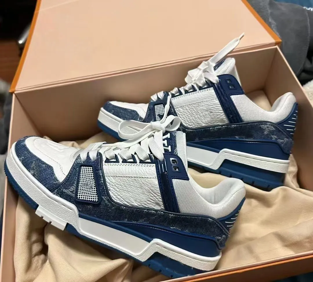 Blue trainers for men sale