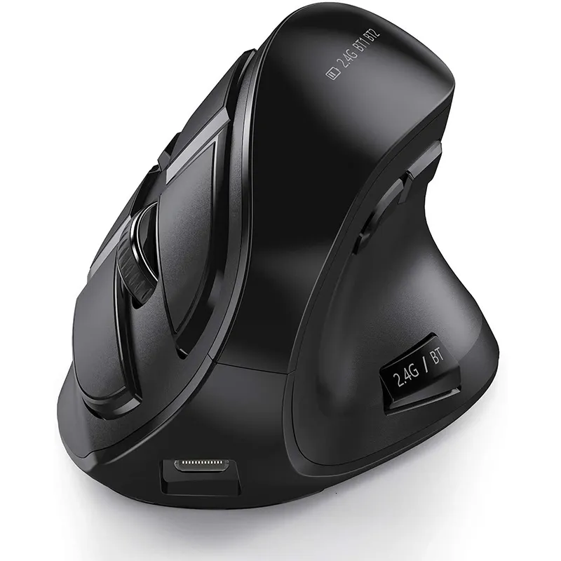Myszy Bluetooth pionowa mysz bezprzewodowa dla tabletu laptopa notebok ładowna ergonomia USB prawa ręka 230712