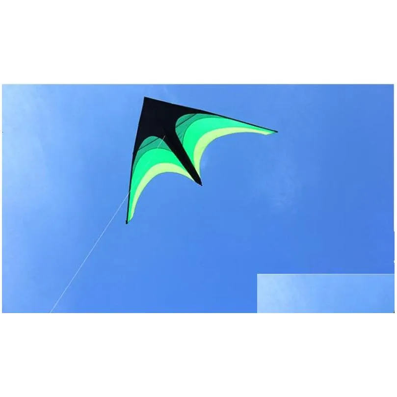 kite accessories 2m large delta kite flying toys line kids kites factory delta kites flight kite string reel beach wind parrot game