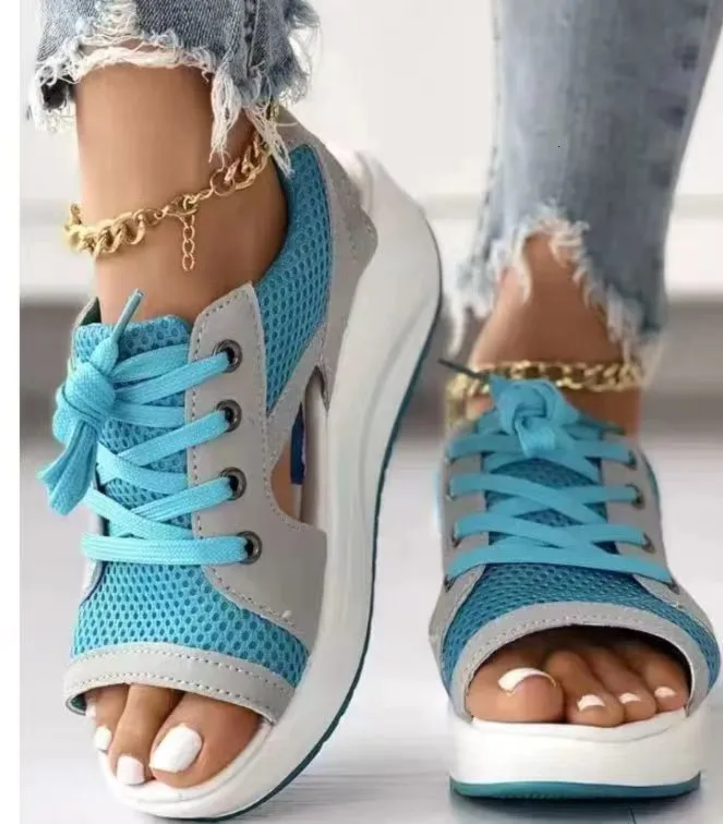 Sandals Women's Sandals Women's Platform Short Fat Sandals Comfortable Women's Sandals Open Casual Summer Sports Shoes 230713