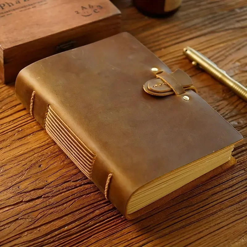 1PC Vintage Travellers Notebook-200 Arkusze rzemieślnicze malowanie papieru Notatnik