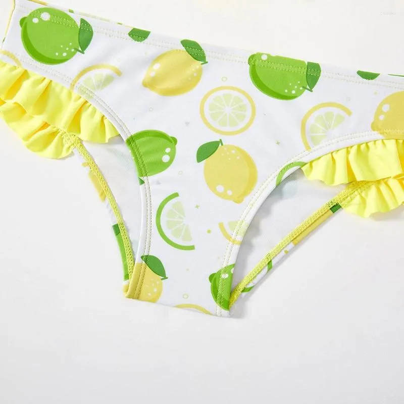 Leopard Print Ruffle Bikini Baby Swimsuit For Women And Kids 5 14