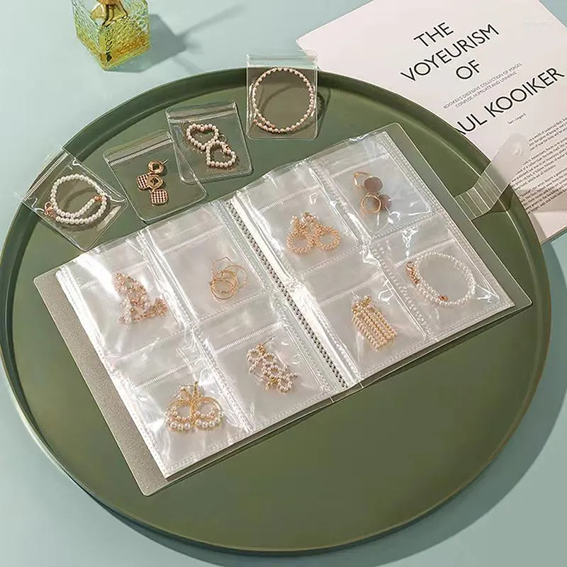 Pochettes à bijoux collier femme Bracelet porte-anneau anti-oxydation sac de rangement tiroir organisateur boîtes transparentes