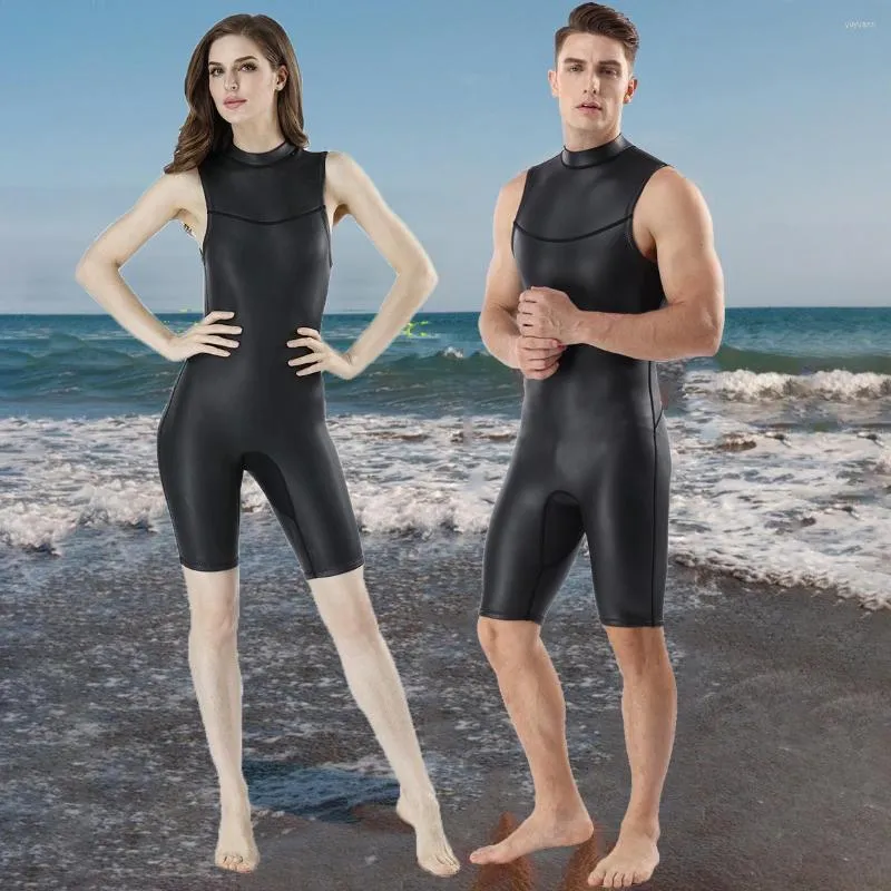 Costumi da bagno da donna DONNA 2mm CR Triathlon Muta in pelle ultra elastica Pelle liscia Tuta da surf Neoprene da uomo