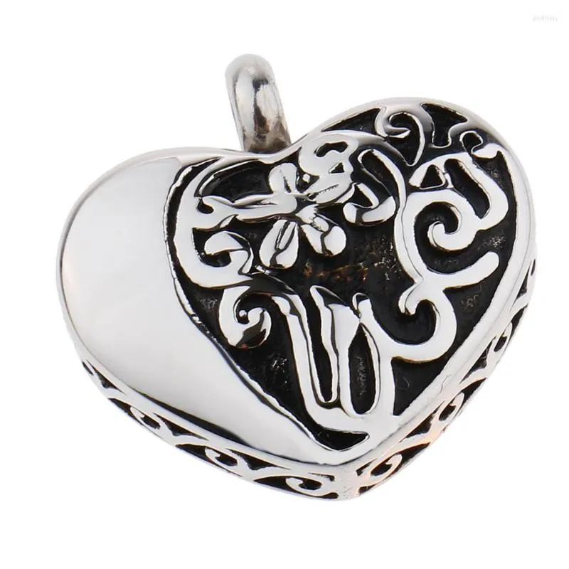 Pendant Necklaces Openable Heart Shaped Cremation Urn Ashes Container Screw Top Locket Keepsake Jewelry In Memory Of Your Family Members