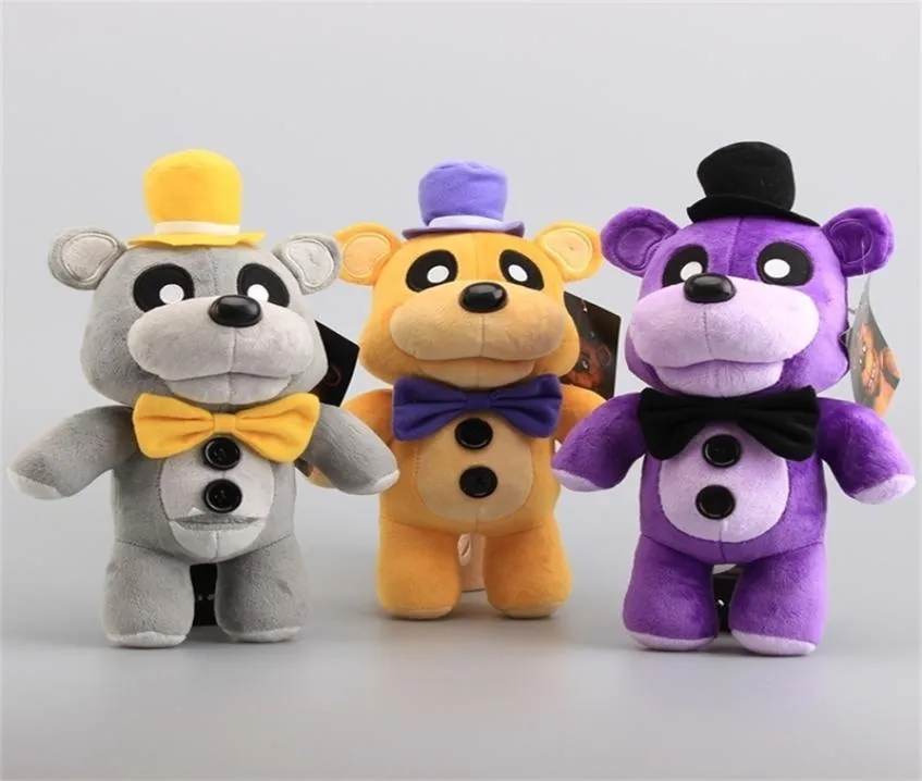 3 Renk Fnaf Freddy Fazbaer Teddy Bebek Peluş Oyuncak Doldurulmuş