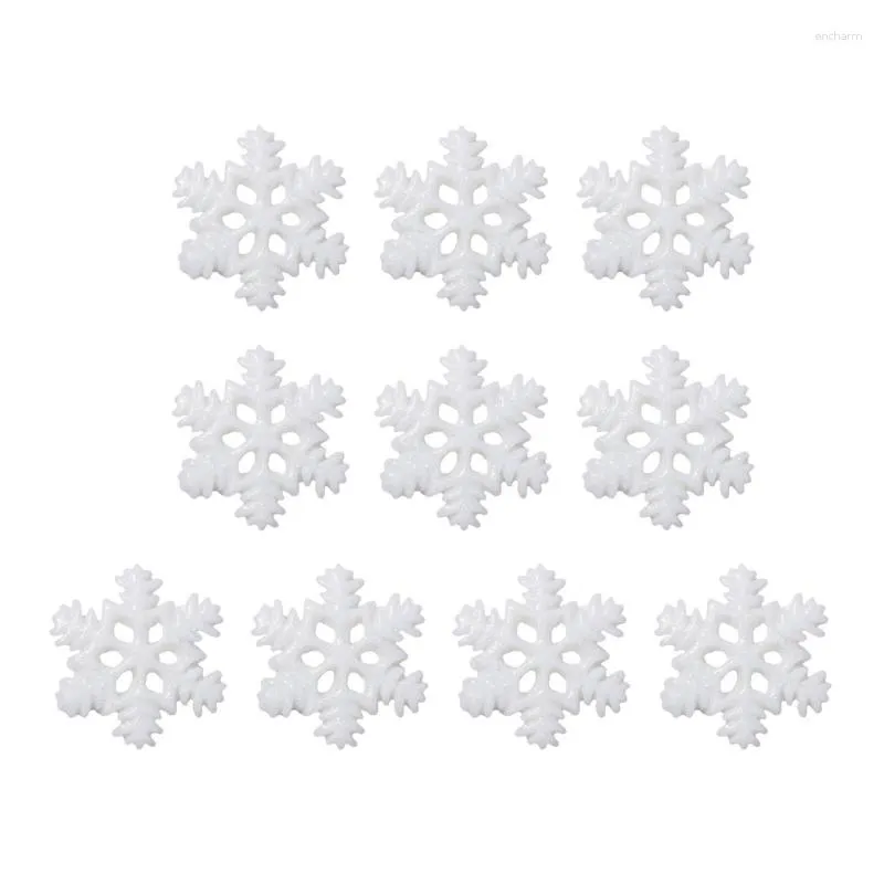 Party Decoration Christmas Snowflake Patches DIY Craft Cake Topper-Hairpin Appliques Supplies 10x
