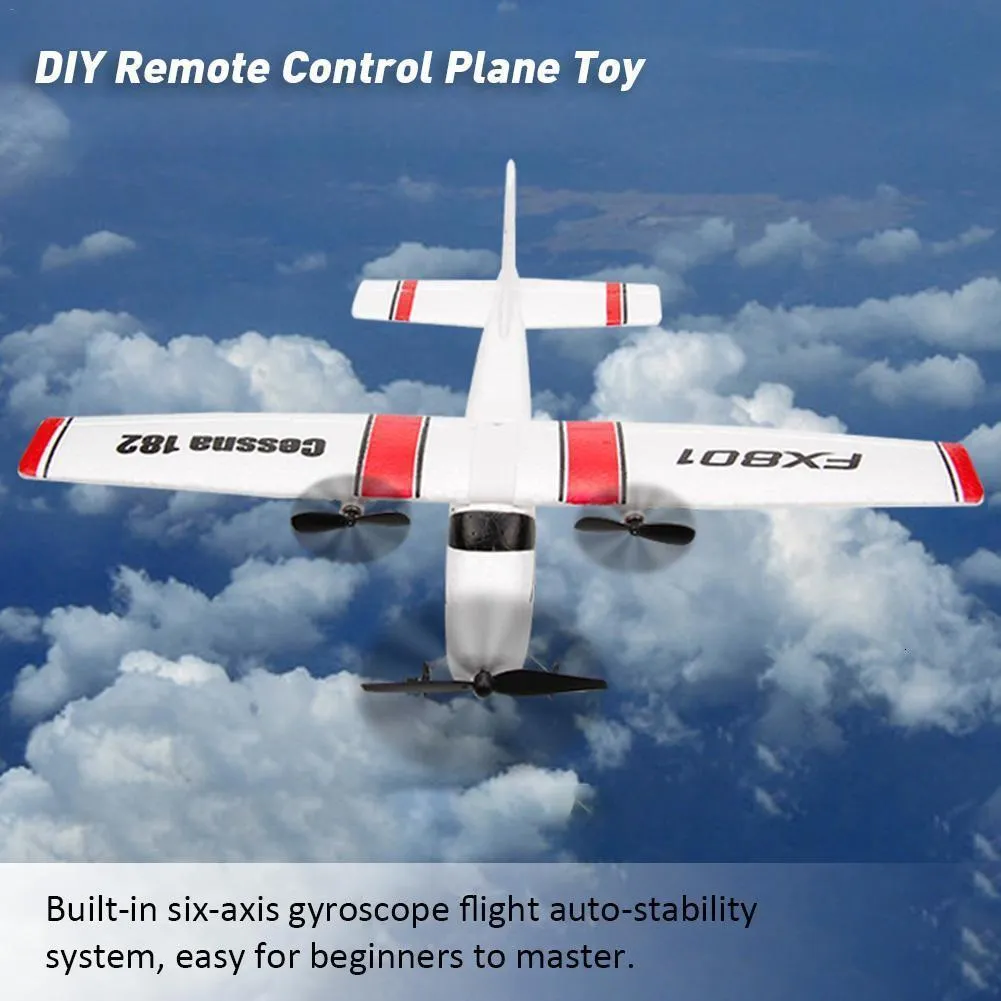 Electric/RC Aircraft FX801 RC Plane EPP Foam Glider Airplane Gyro 2.4G 2CH RTF Remote Control