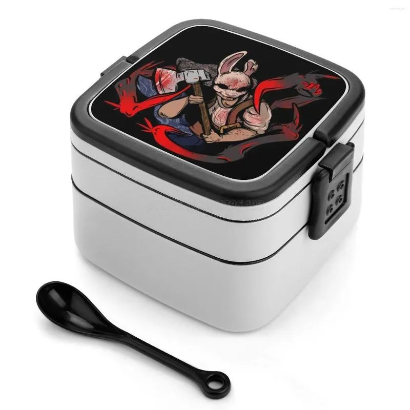 Dinnerware Sets DBD Dead By Daylight Huntress &amp ; Amp The Entity Bento Box Compartments Salad Fruit Container Gaming Deadbyday