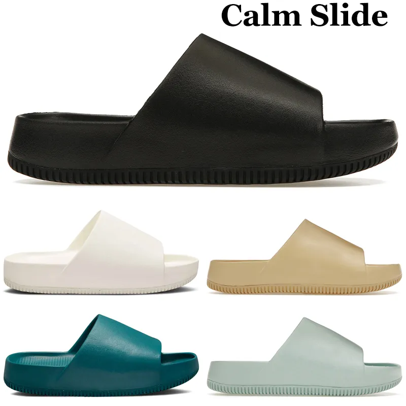 Designer Calm Slide Hausschuhe Herren Damen Black Sesame Sail Geode Teal Jade Ice Outdoor Herren Scuffs Slides