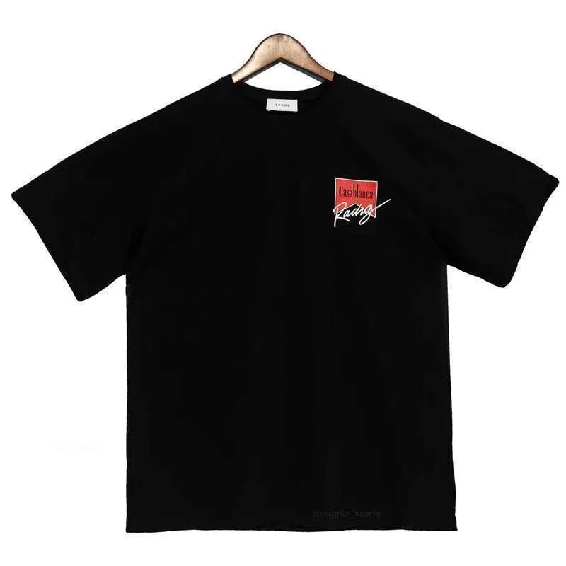 Rhude 2024 Summer Loose Casual T-shirt | Short Sleeve Cigarette Box Square  Array Abstract Color Tunnel Printing from Dhgate Men's T-Shirts