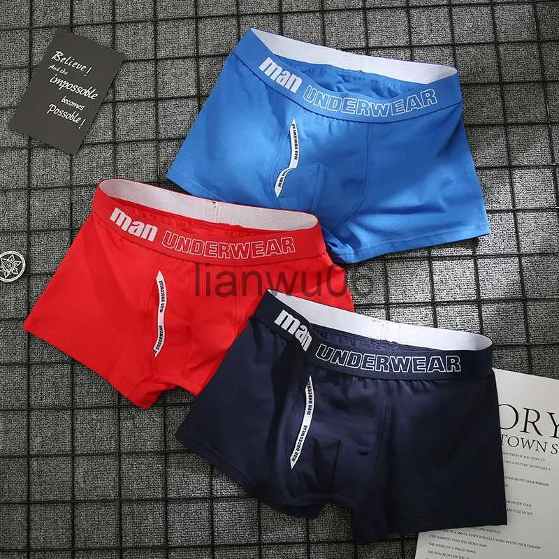 Underpants boxer mens underwear men cotton underpants male pure men panties shorts underwear boxer shorts cotton solid cuecas J0713