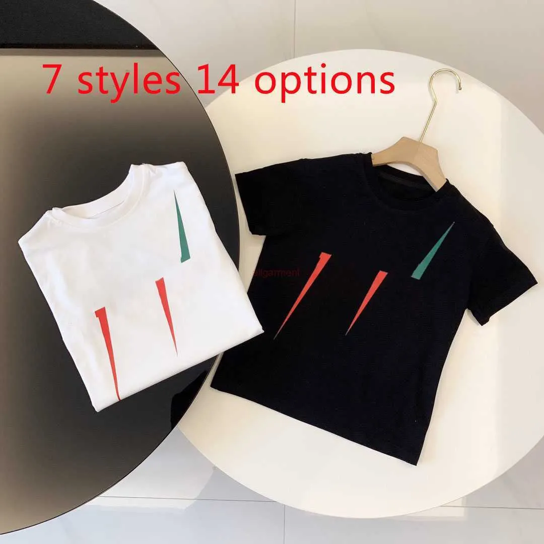 Enfants Famille Correspondant Tenues T Shirts Tops Tees Lettres Vêtements Fille T-shirts Mode Confortable Casual Enfant Garçon Bébé 14 Styles Vêtements D'été