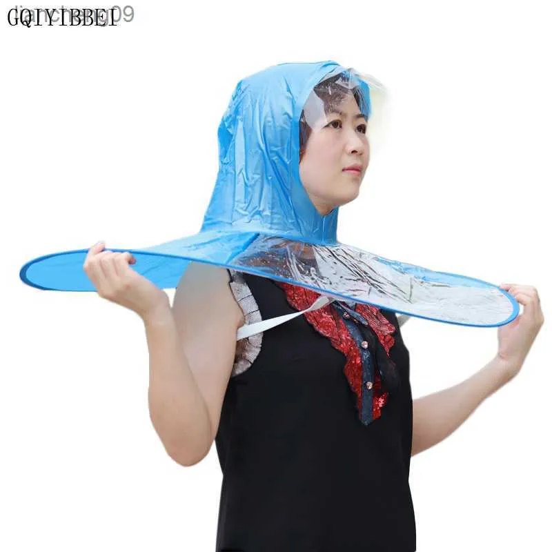 GQIYIBBEI Portable UFO Rain Hat Cove Impermeabile pieghevole Bambini Ombrello PEVA Materiale Viaggi Pesca Sessile Cap con L230620