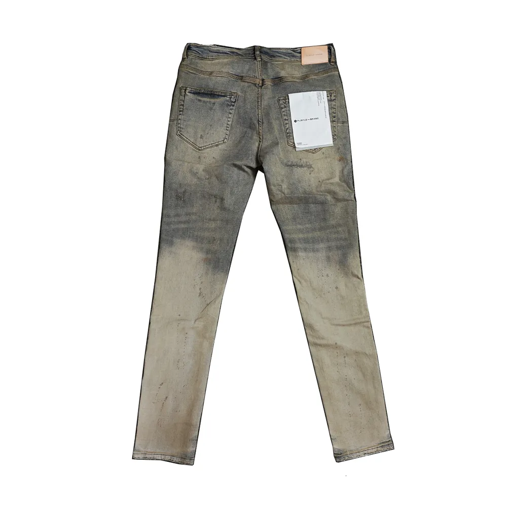Mens Jeans Purple Brand Low Rise Skinny Men Jean Indigo Repair Bleach  Gradient 230712 From 80,45 €