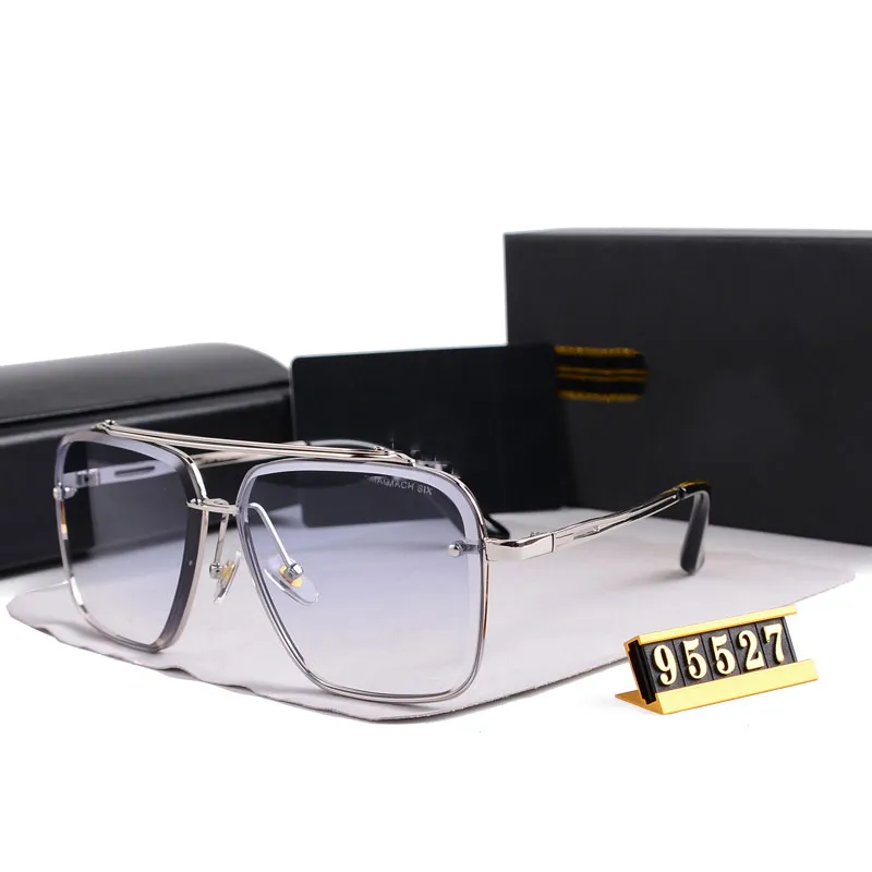 Ditaeds Fashion Classic Mach Six Style Gradient Pilot Sunglasses Cool Men Vintage Brand Design Sun Glases Oculos de Sol 95527