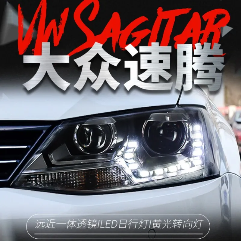 12-20 18 VW Sagitar Headlights Assembly Modified New LED Dable Lens Xenon Headlights Daytime Rannigh Lights Turn Signal